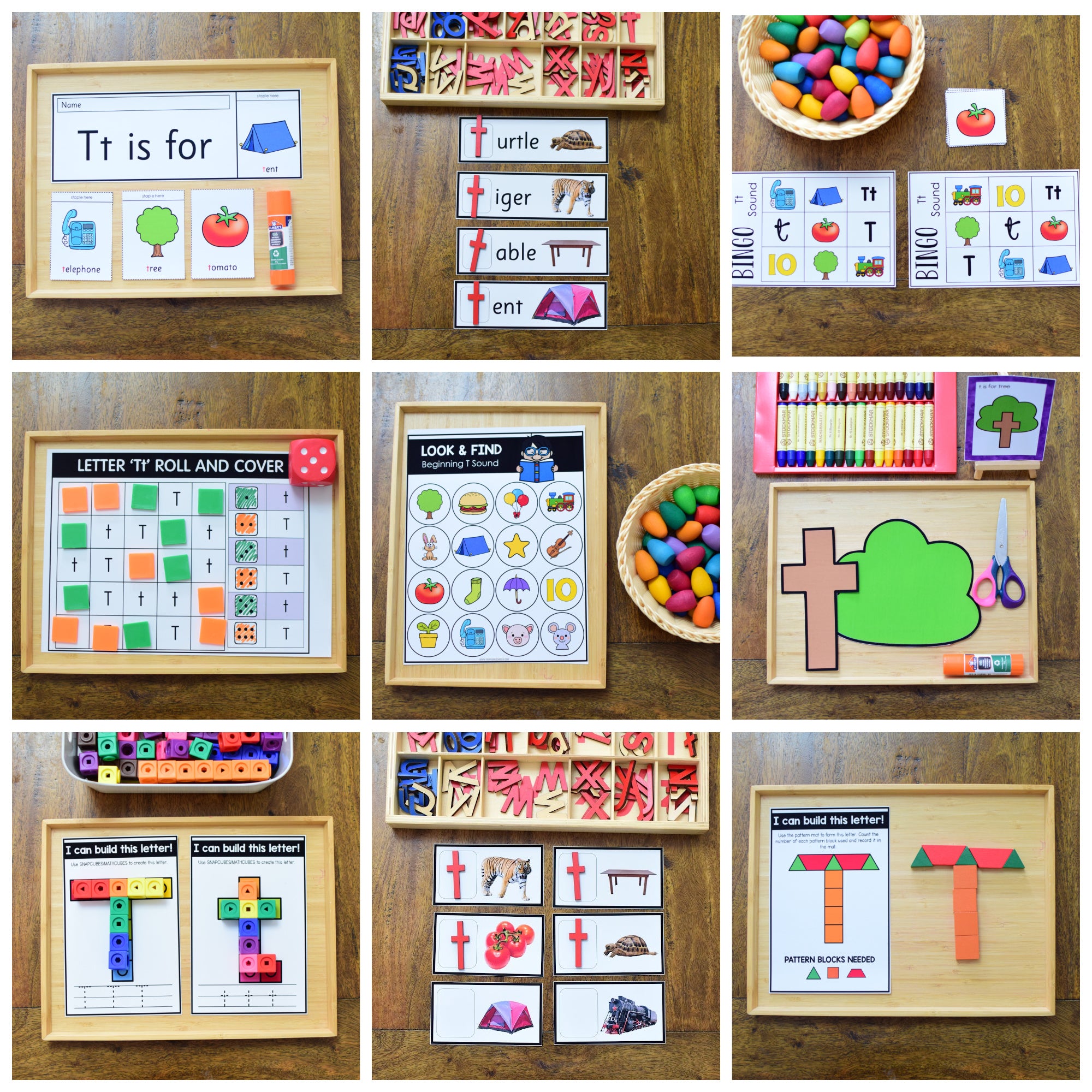 Letter of the Week - Letter T Preschool Unit