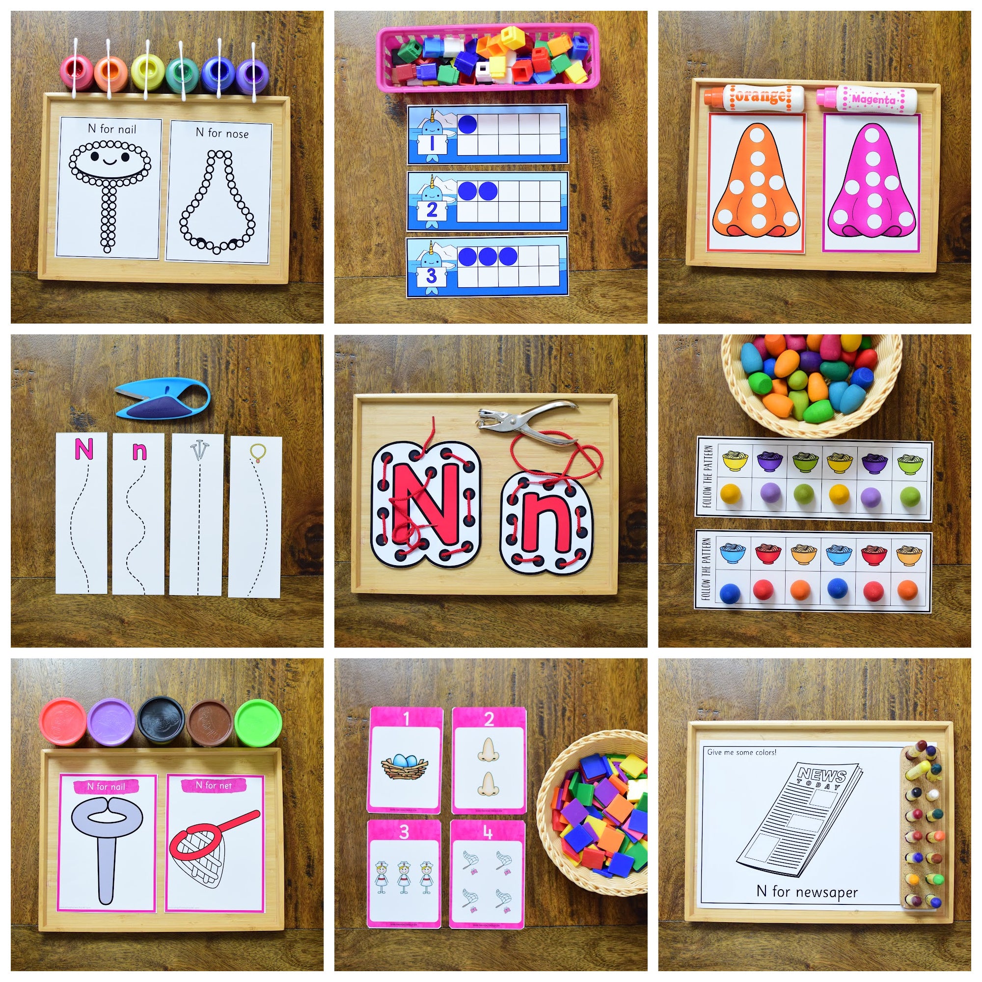 Letter of the Week - Letter N Preschool Unit