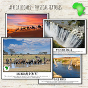 Africa Biomes and Physical Features - Montessori Inspired