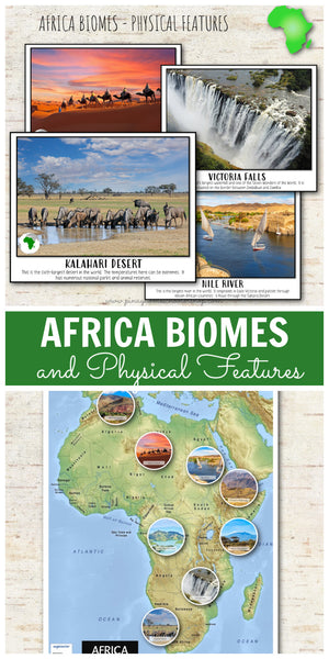 Africa Biomes and Physical Features - Montessori Inspired