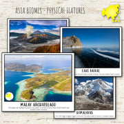Asia Biomes and Physical Features - Montessori Inspired
