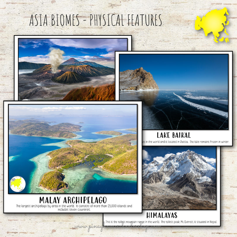 Asia Biomes and Physical Features - Montessori Inspired – Pinay ...