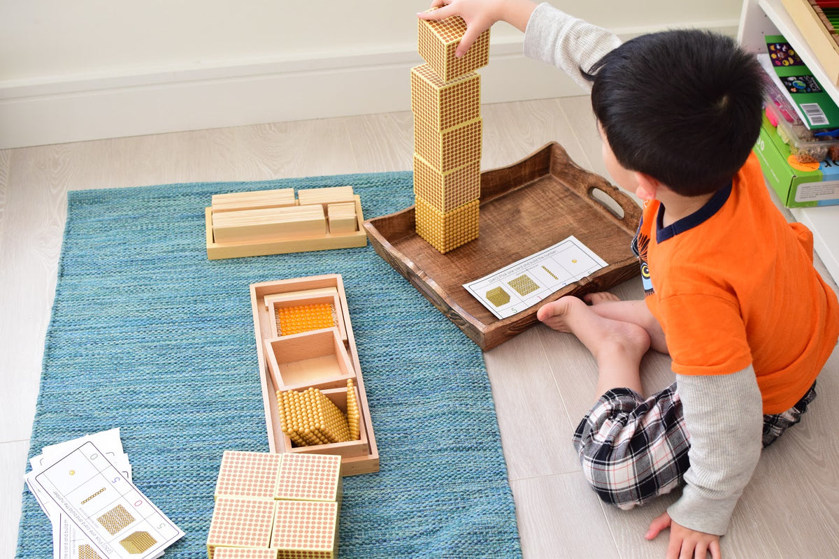 Montessori Golden Beads (Base 10 ) Task Cards