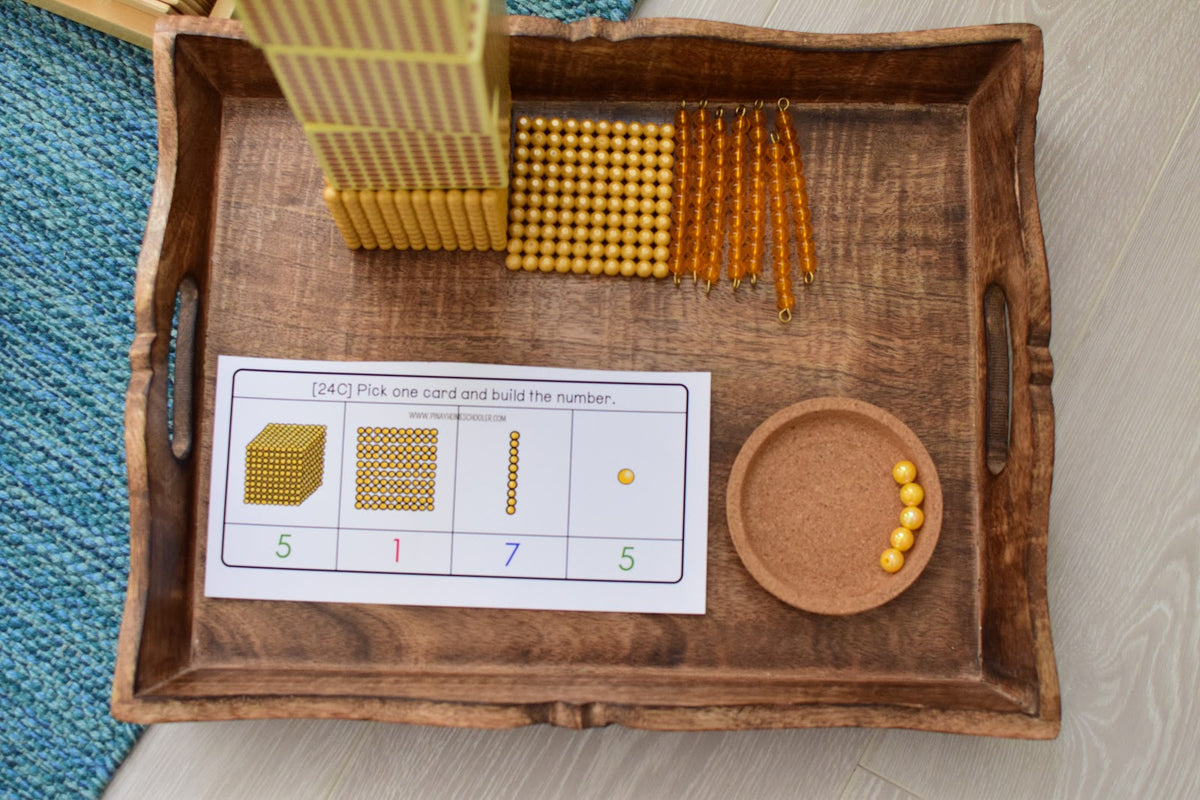 Montessori Golden Beads (Base 10 ) Task Cards