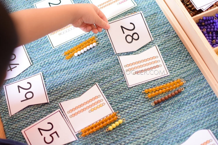 Montessori Teens and Tens Extension Work