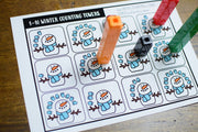 Winter Theme Math Towers