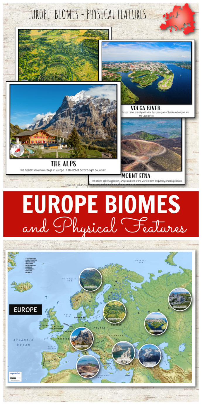 Europe Biomes and Physical Features - Montessori Inspired – Pinay ...