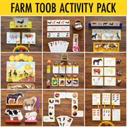 Safari Toob Farm Preschool Kindergarten Activity Pack