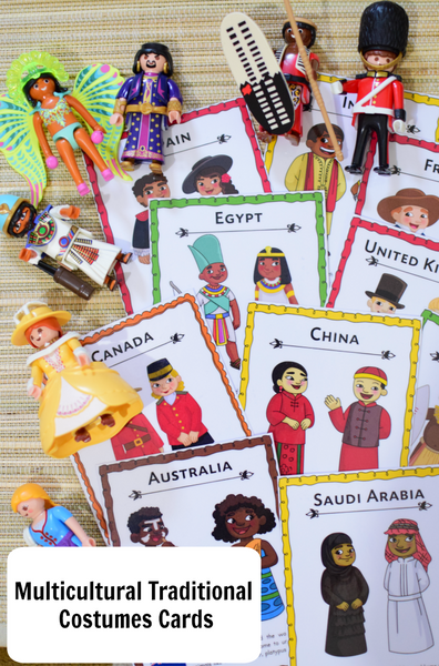 Multiculture Traditional Costume Cards