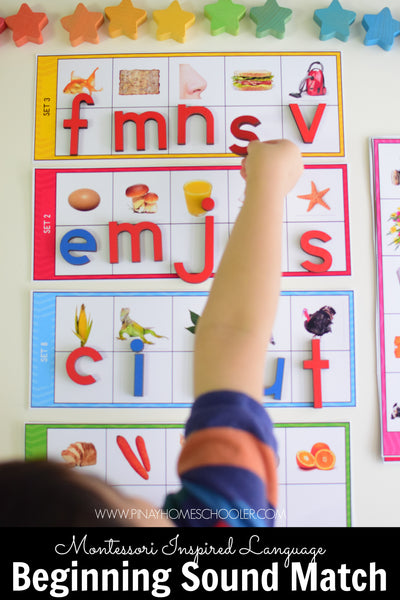 100 Pictures and Beginning Letter Matching Activity