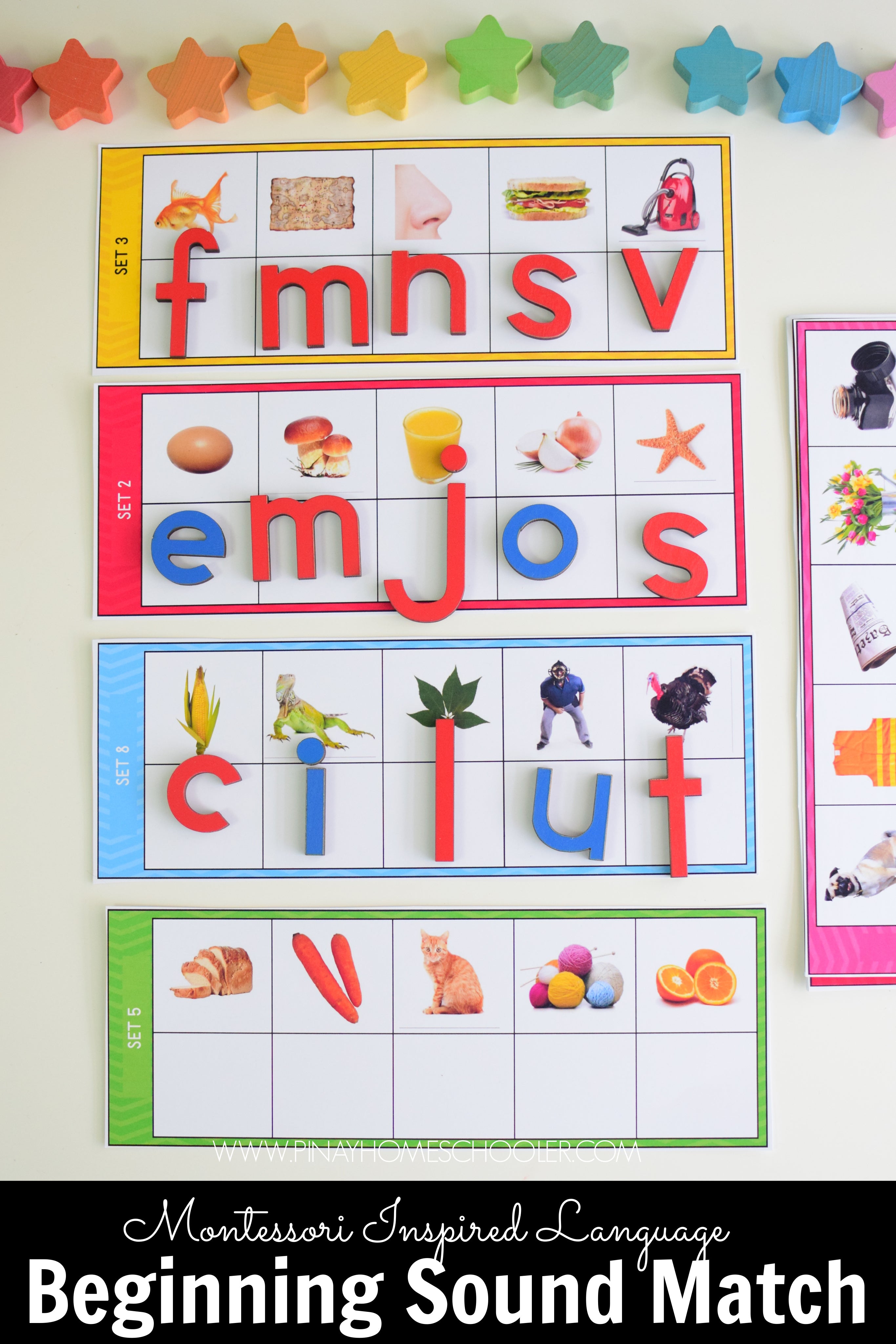 100 Pictures and Beginning Letter Matching Activity