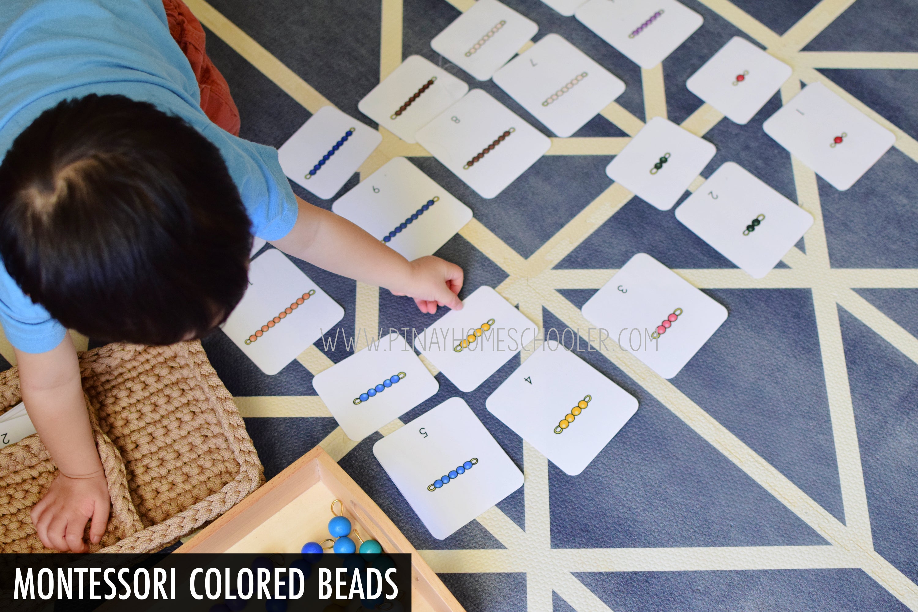 Montessori Color Beads and Golden Beads Learning Pack