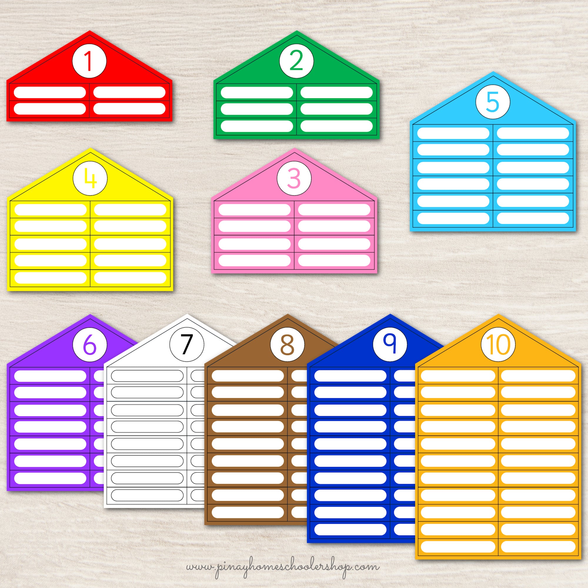 Montessori Bead Houses