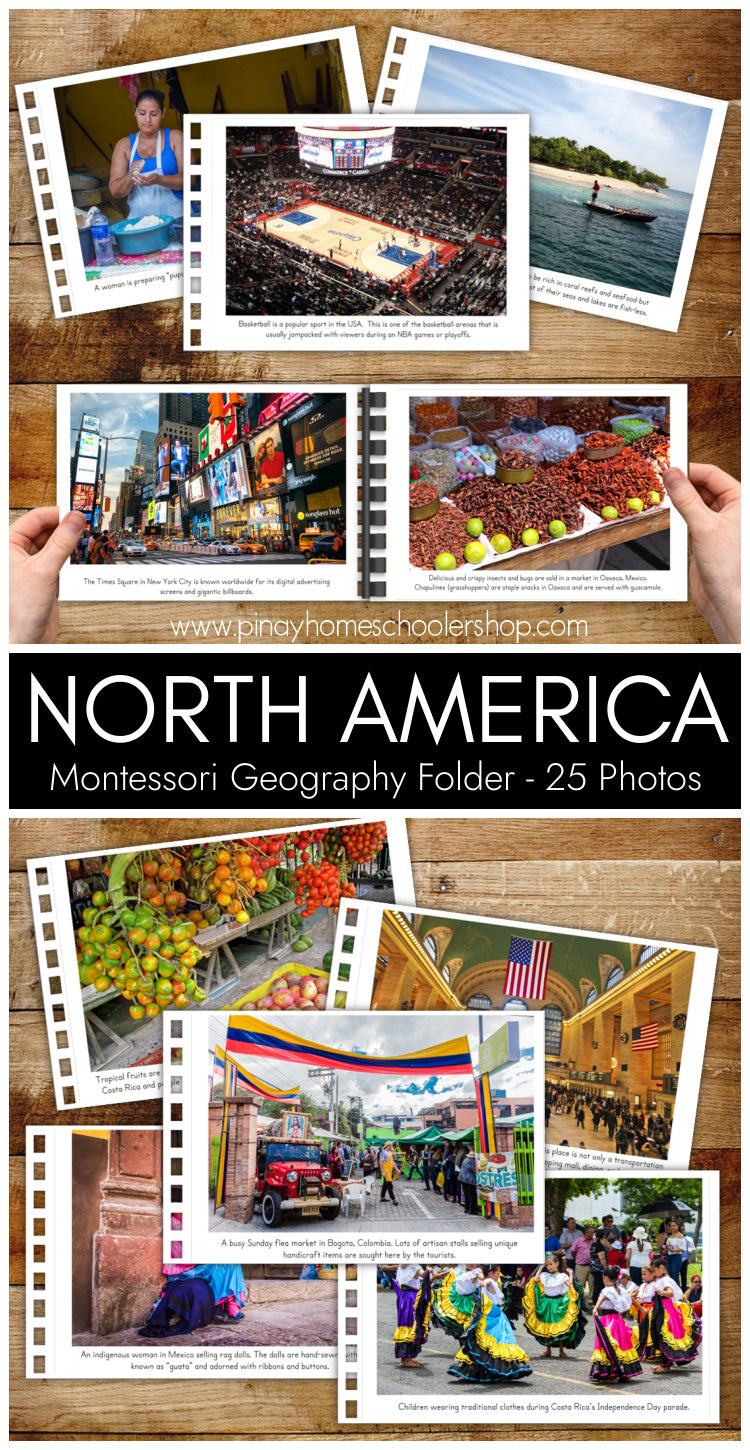 North America Montessori Geography Folder - Photos