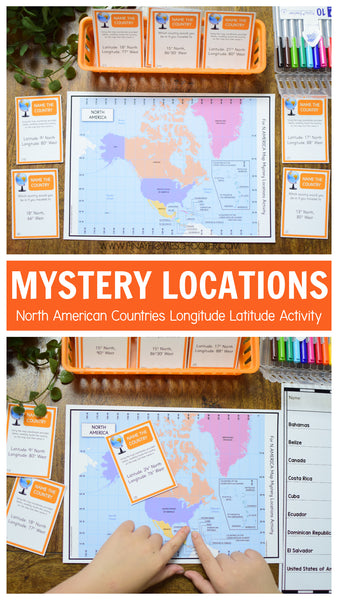 North America Mystery Locations - Longitude and Latitude