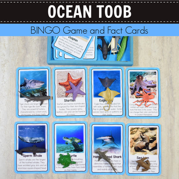 Safari Ocean Toob Bingo Game and Fact Cards