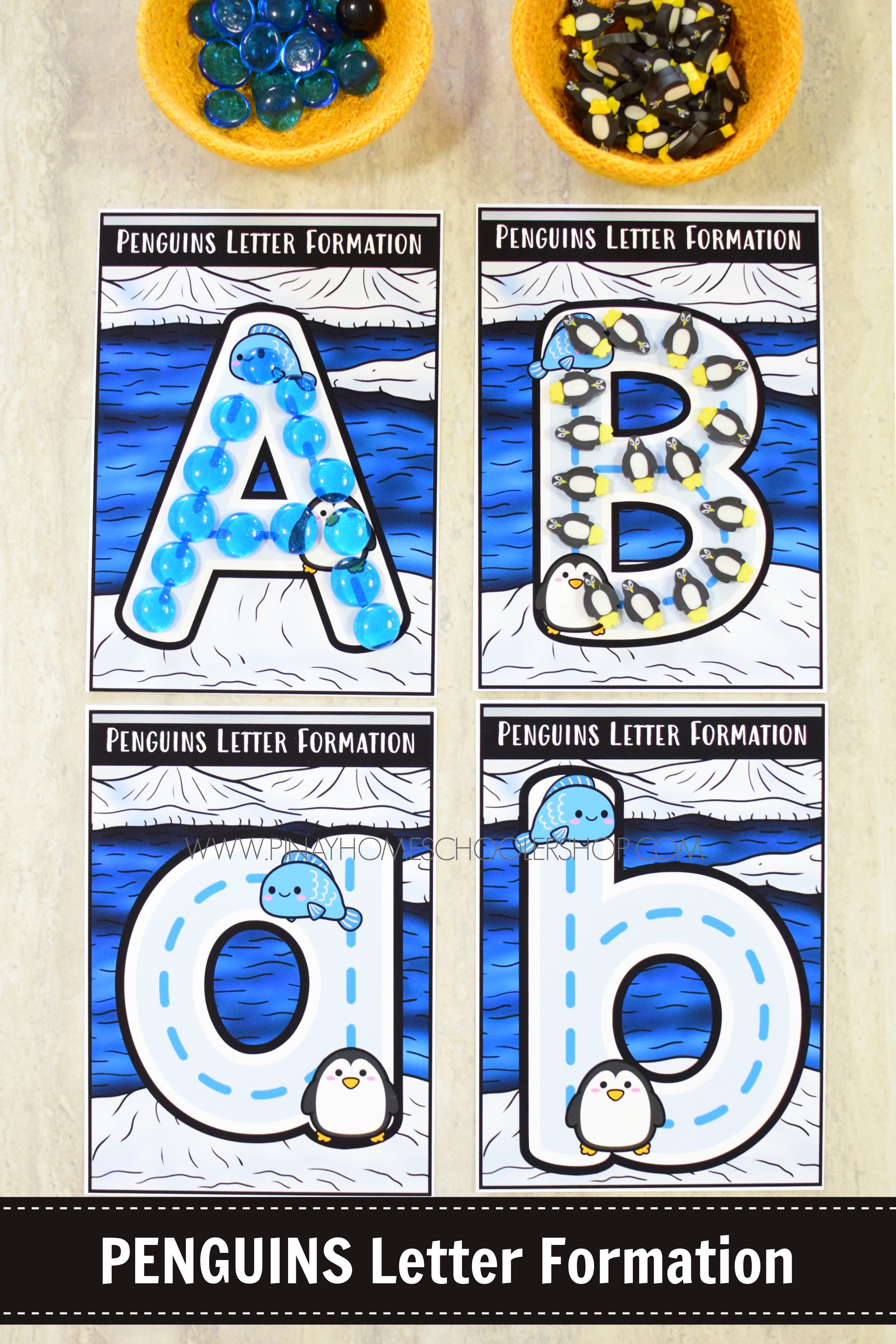 Penguins Preschool Math and Literacy Mini Unit