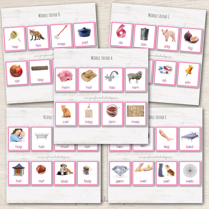 Pink Series 3 Part Cards Bundle