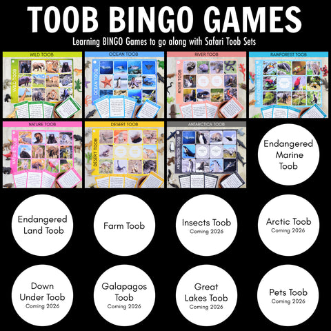 Bingo Games Bundle for Safari Toob Sets