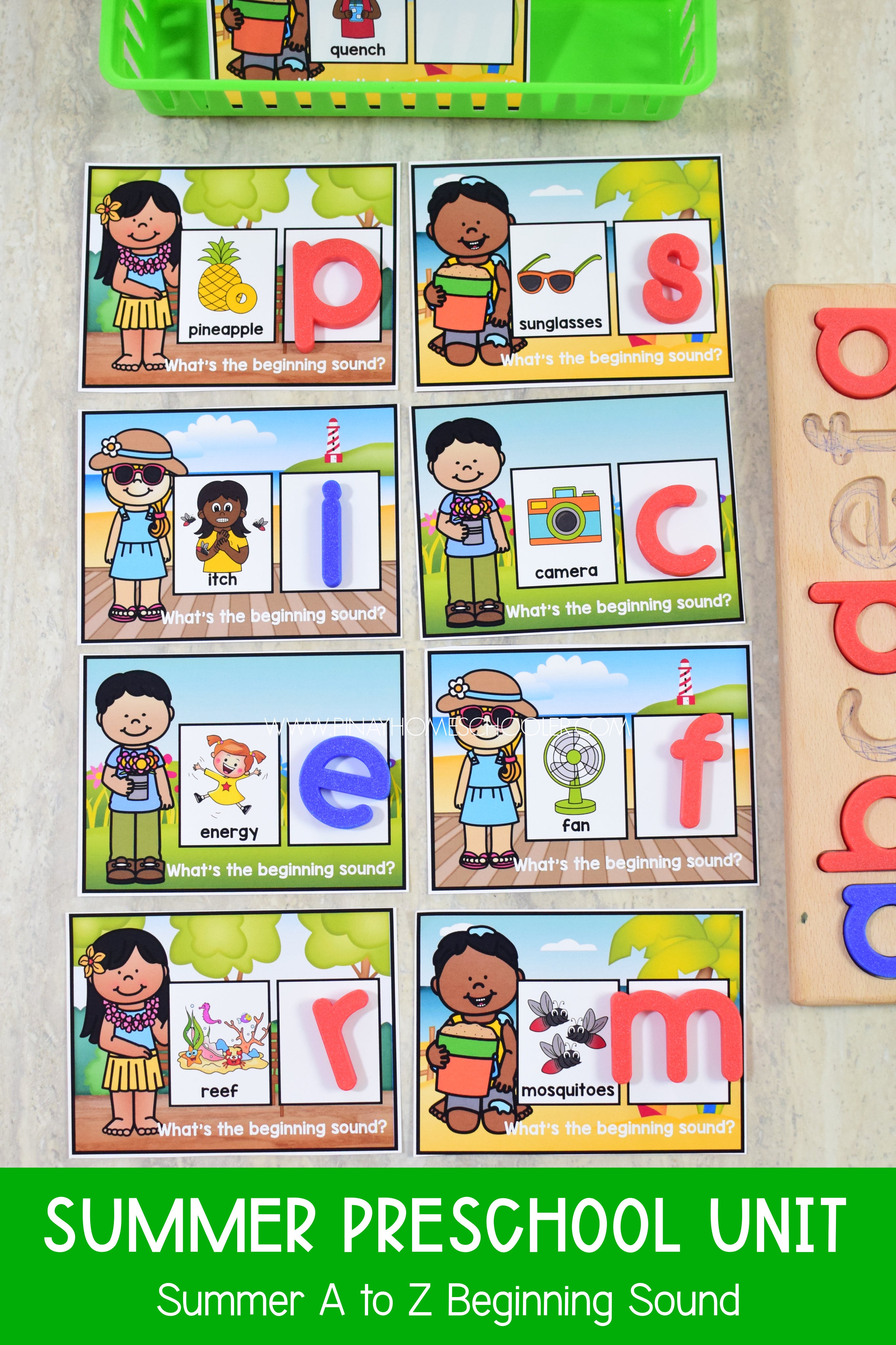 Summer Preschool Math and Literacy Pack