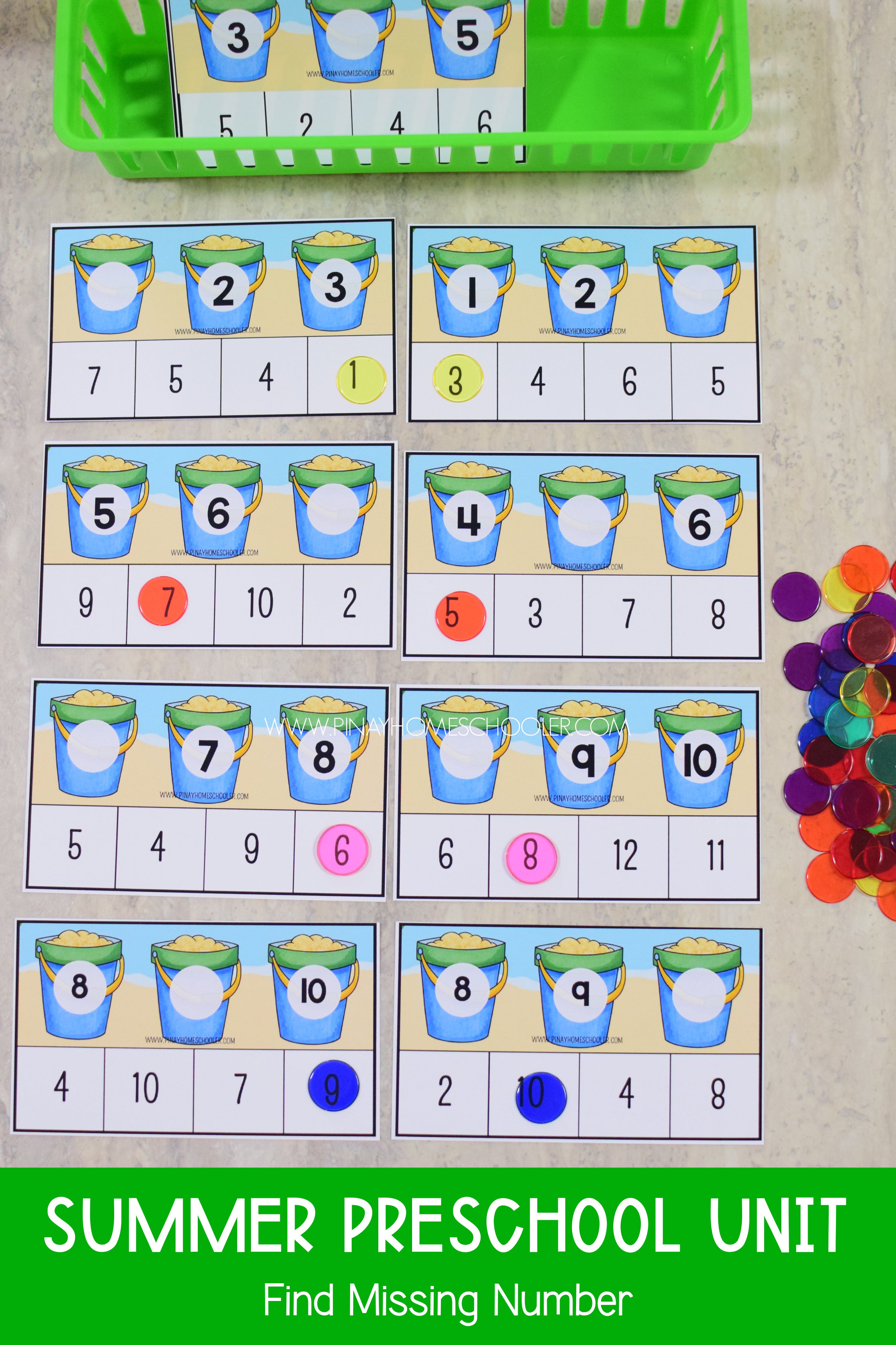 Summer Preschool Math and Literacy Pack