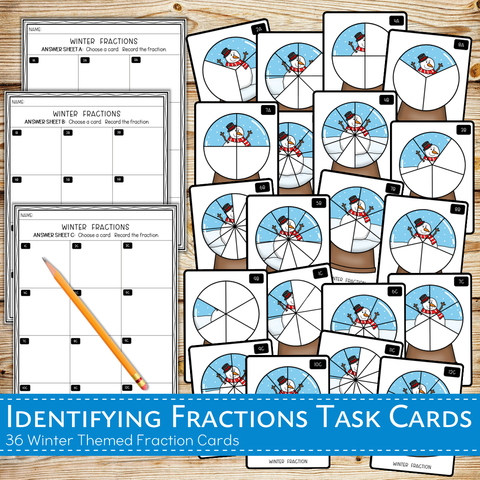 Identifying Fractions - Winter