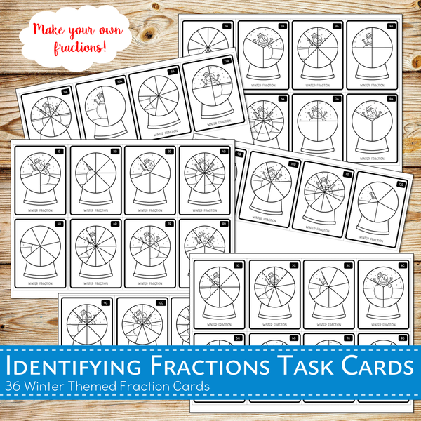 Identifying Fractions - Winter