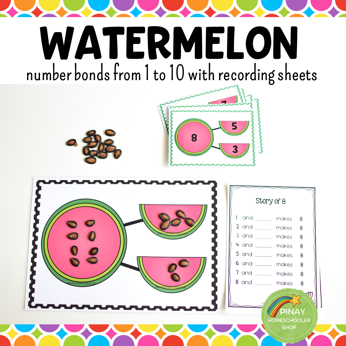 Number Bonds - Watermelon Theme