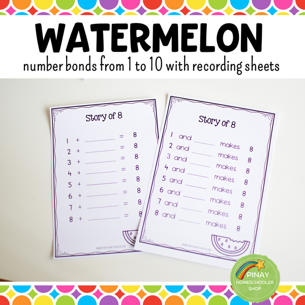 Number Bonds - Watermelon Theme