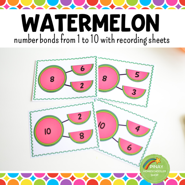 Number Bonds - Watermelon Theme