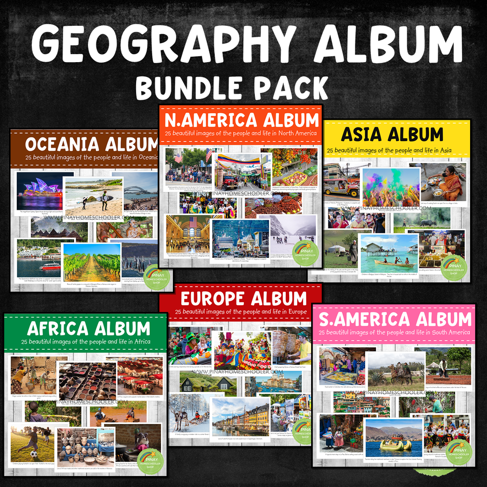Earth Folder Geography Folder MEGA BUNDLE PACK – Pinay Homeschooler Shop