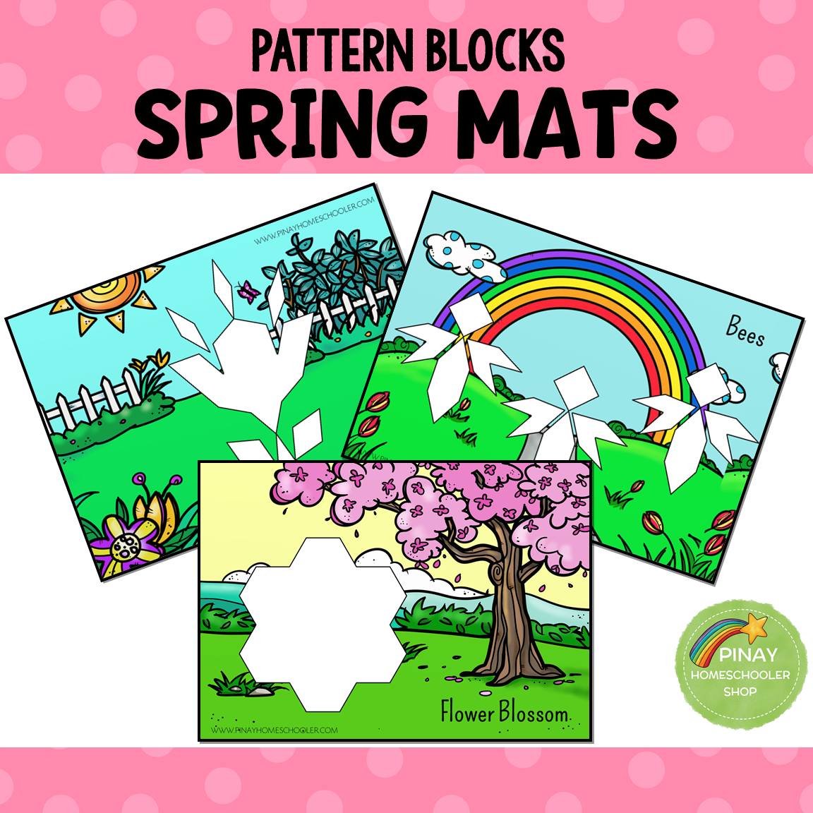 Season Pattern Blocks Puzzle Mats Bundle