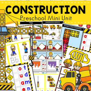 Construction and Tools Preschool Mini Unit