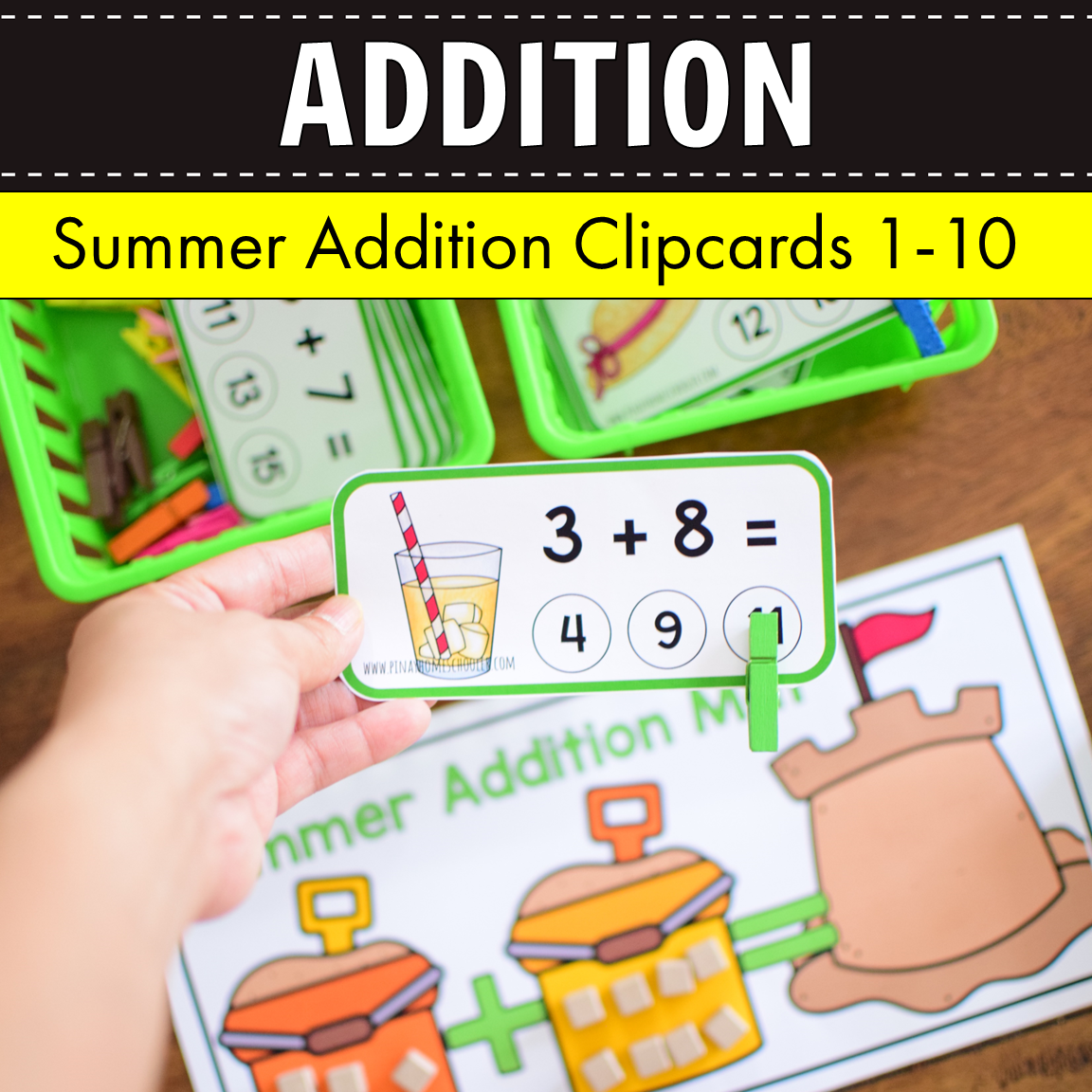 Summer Addition Clipcards