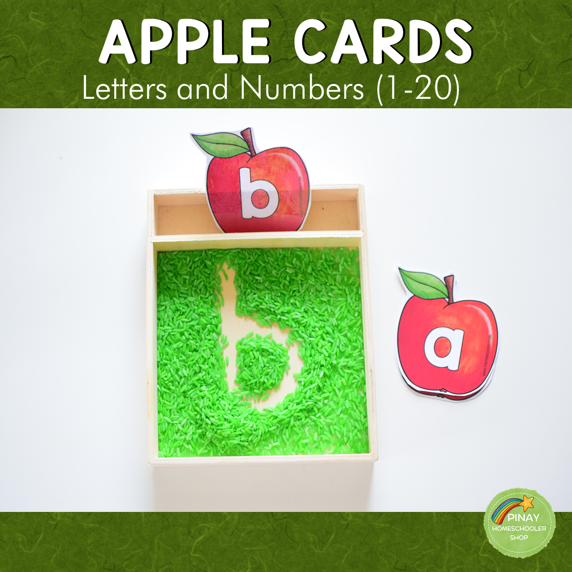 Apple Letter and Number Cards