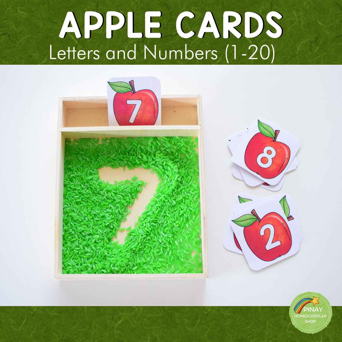 Apple Letter and Number Cards
