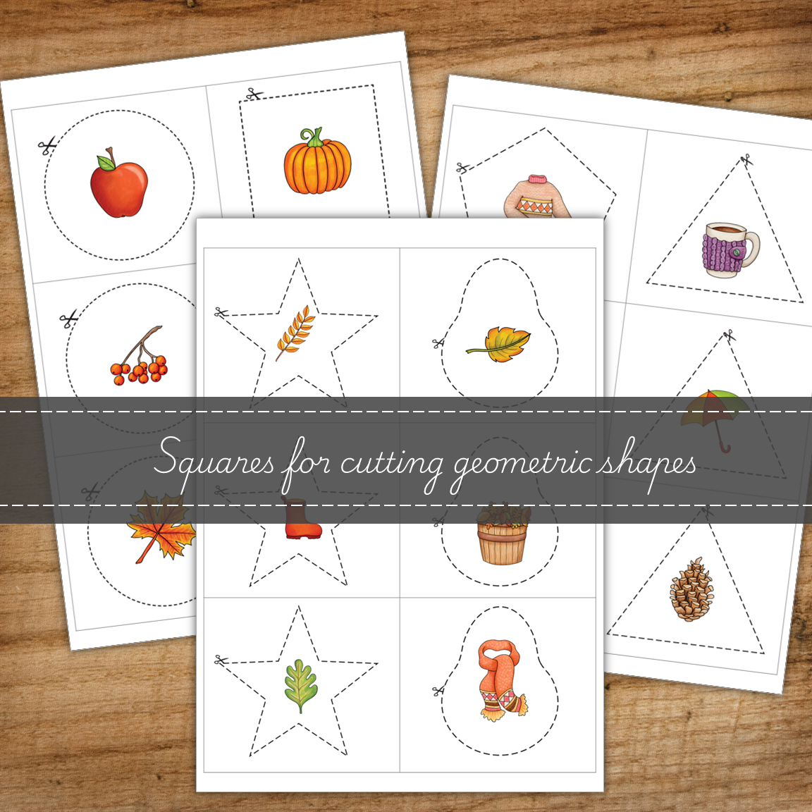 Autumn Scissor Skills Cutting Strips