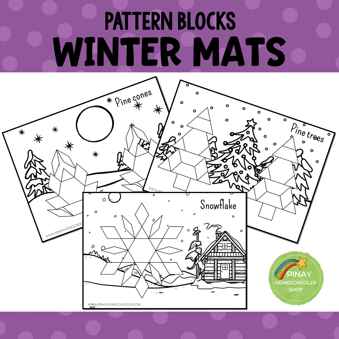 Season Pattern Blocks Puzzle Mats Bundle