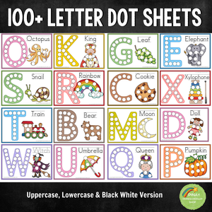 100+ Alphabet Letter Dot Activity Sheets