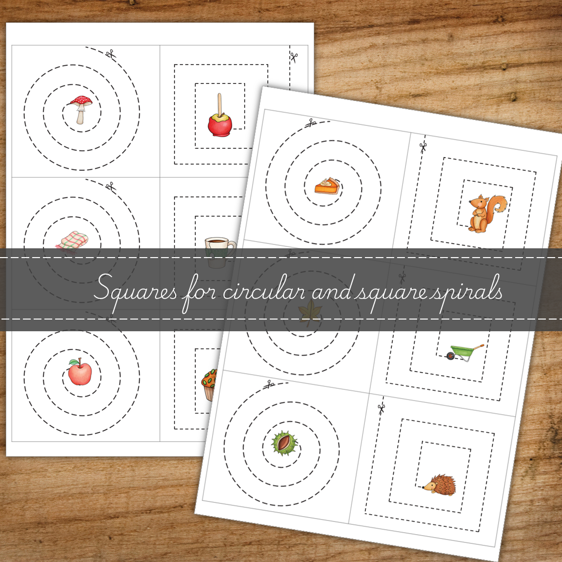 Autumn Scissor Skills Cutting Strips