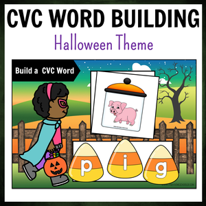 Halloween Themed CVC Word Building Pack