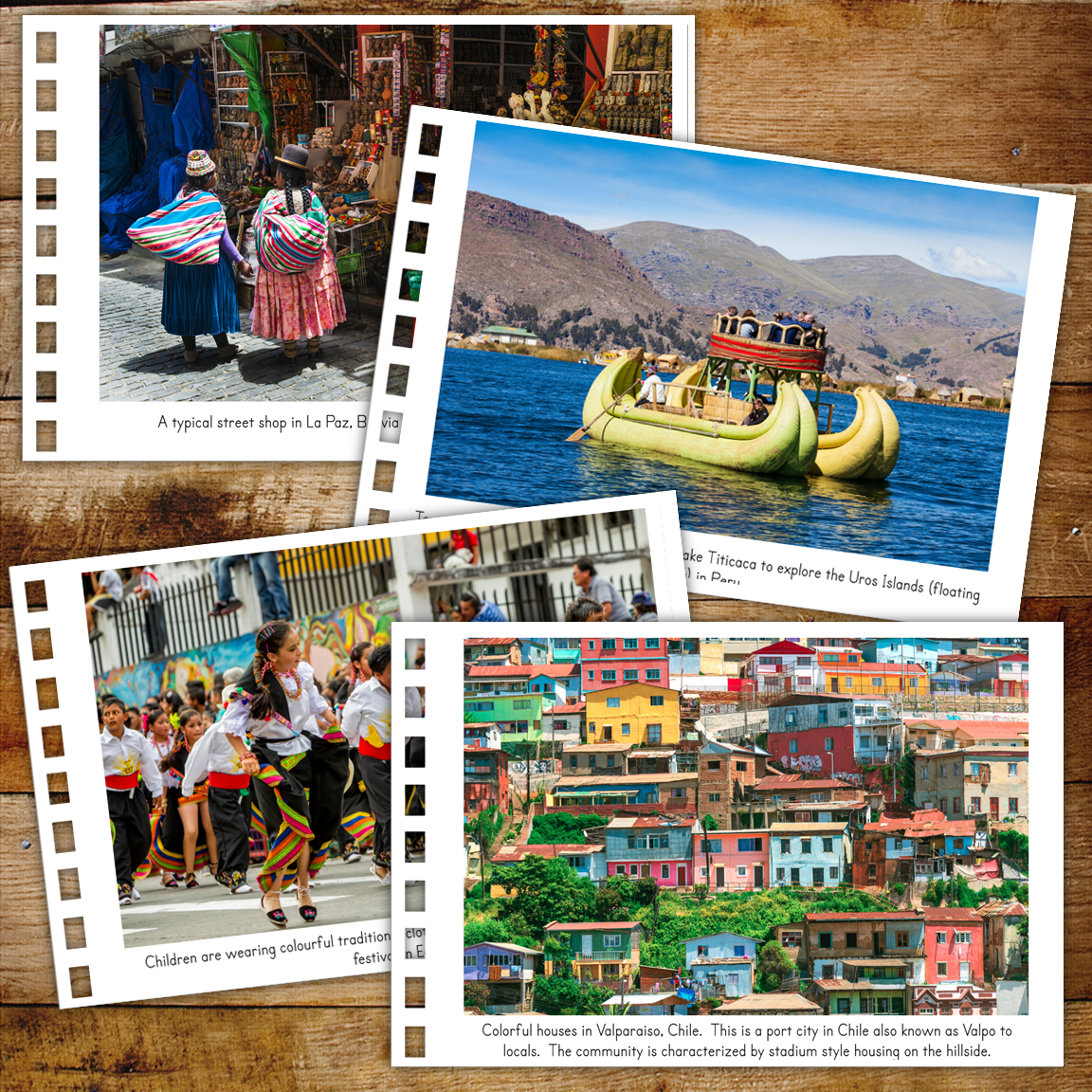 South America Montessori Geography Folder - Photos