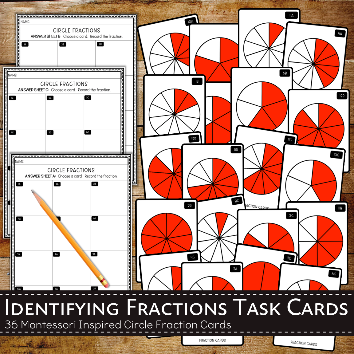 Identifying Fractions - Montessori