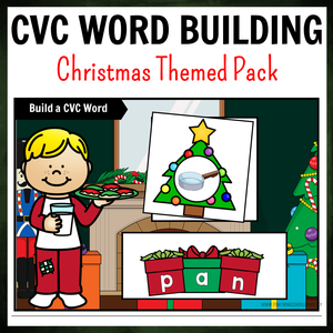 Christmas Themed CVC Word Building Pack
