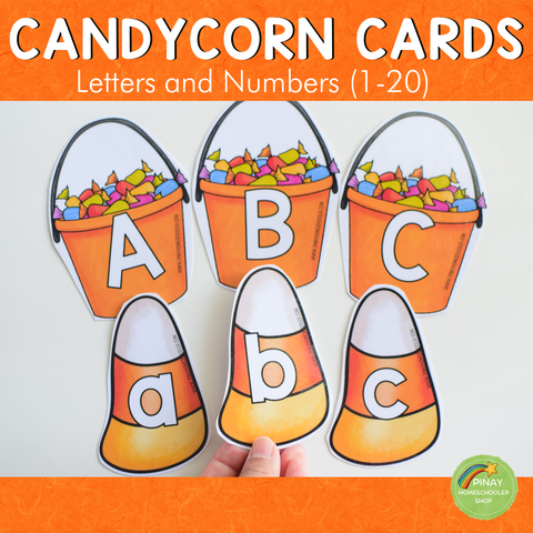 Candy Corn  Letter and Number Cards