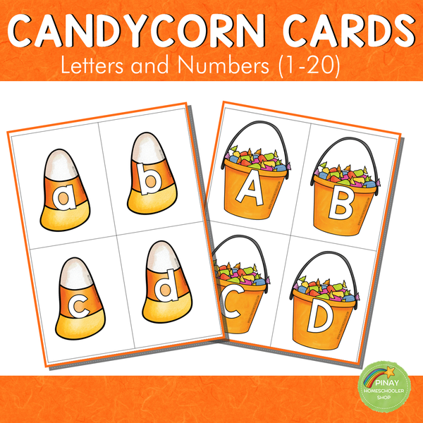 Candy Corn  Letter and Number Cards