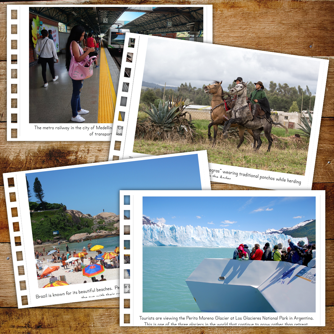 South America Montessori Geography Folder - Photos