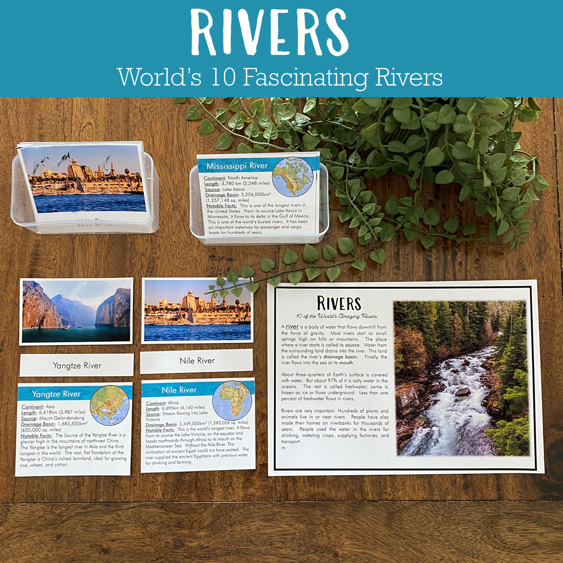 Amazing Rivers Pdf Rivers - World's 10 Fascinating Rivers – Pinay Homeschooler Shop