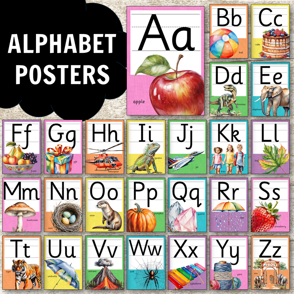 Alphabet Posters – Pinay Homeschooler Shop