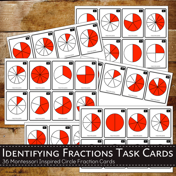 Identifying Fractions - Montessori